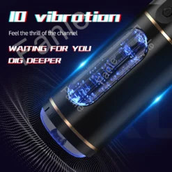 kf Sd688e16194bd4c619290685ad55a19e2I Male Masturbator Cup Vibration Blowjob Squeezable Pocket Pussy Vagina Penis Automatic Oral Sex Machine Toys for