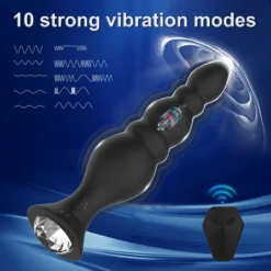 kf Sd78c43e16e594ac8b497c18e4522ccef9 Anal Plug Vibrator For Men 4 piece Set Remote Control Anal Butt Training Massager For Women