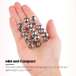 kf Sd9470c1ad8554493bf5691e89a90bd28F Rolling Men Adult Binding Penis Delay Device Metal Cock Ring Stainless Steel Sliding Ball Locking Ring