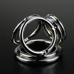 kf Sdbbd8fb1981f48e58770a6c1f57fb957m Metal Cock Ring Men Ejaculation Delay Sex Training Supplies Aids Adult Couple Scrotal Restraint Masturbation Locking