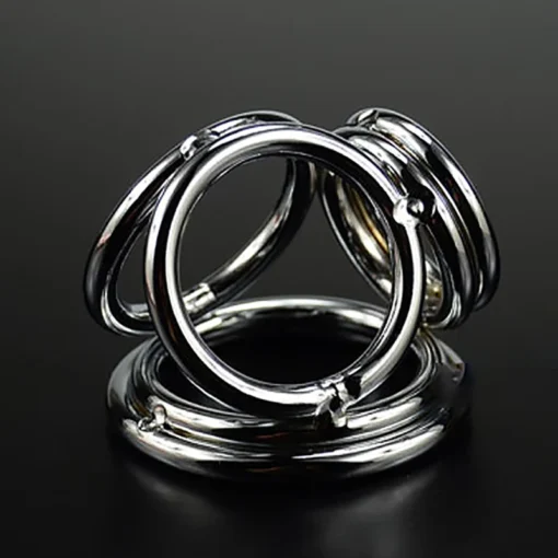 kf Sdbbd8fb1981f48e58770a6c1f57fb957m Metal Cock Ring Men Ejaculation Delay Sex Training Supplies Aids Adult Couple Scrotal Restraint Masturbation Locking