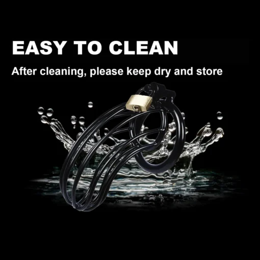 kf Se001d5659aaa48e2834ab38bdc59e4d8e SM Black with 3 Snap Ring Men Stainless Steel Metal CB Chastity Lock Penis Bondage Chastity