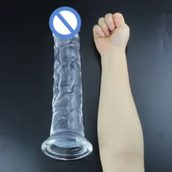 kf Se2f055da016943cfa37a6f8ae2b61f50S Realistic Big Jelly Dildo Women Erotic Anal Sex Toys Gay Soft Clitoris Vaginal Masturbators Penis Suction