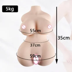kf Se967ea78e2ab4987a8215cb74e42dc72r Sexy Women Half Body Sex Doll Toys for Men Soft Big Tits Fat Butt Realistic Vagina