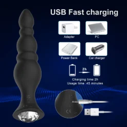 kf Sf0ef618893b34c0abadccd4770029ce1L Anal Plug Vibrator For Men 4 piece Set Remote Control Anal Butt Training Massager For Women