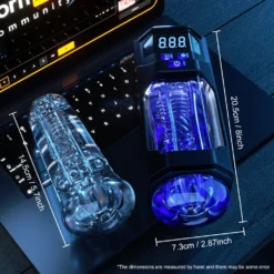 kf Sf2efeb0fe29945ab8ffa1bfcb5710f57c Automatic Male Masturbator Vibration Blowjob Sex Machine Real Oral Vagina Masturbation Cup for Men Pocket Pussy