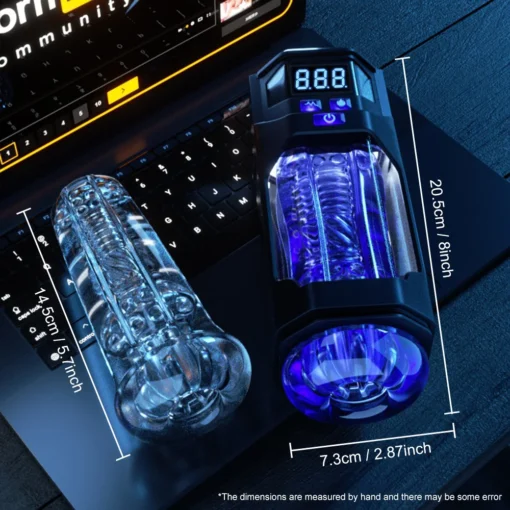 kf Sf2efeb0fe29945ab8ffa1bfcb5710f57c Automatic Male Masturbator Vibration Blowjob Sex Machine Real Oral Vagina Masturbation Cup for Men Pocket Pussy