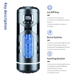 kf Sf65d6bdad2714b0295627fec3996661d6 Male Masturbator Automatic Heated Blowjob Sucking Vibration Machine Masturbation Cup Silicone Vagina Sex Toy for Men