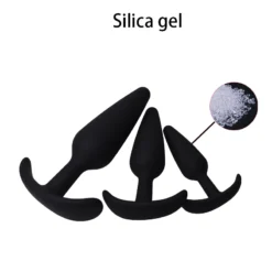 kf Sf747b94290c6487b937aa772a51051d6v Prostate Massager 3 Different Size Silicone Plugs Anal Butt Plug Anal Dilation Trainer Adult Games Sex