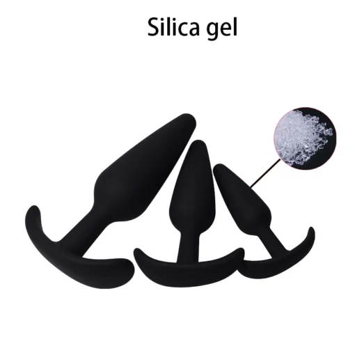 kf Sf747b94290c6487b937aa772a51051d6v Prostate Massager 3 Different Size Silicone Plugs Anal Butt Plug Anal Dilation Trainer Adult Games Sex