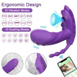 kf Sfe443cd4a6df42fdbfeb1bd3673a2975y 3 in 1 Wireless Dildo Vibrator Female Bluetooth APP Sucker Clitoris Vacuum Stimulator Sex Toys for